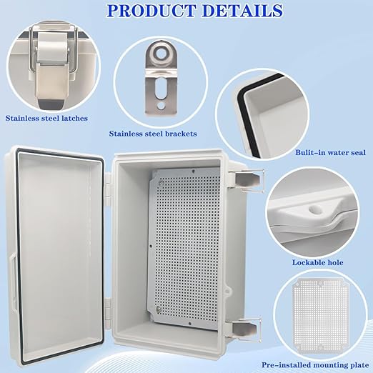 Waterproof Electrical Box Junction Box Weatherproof IP67 ABS Plastic Enclosure - Image 3