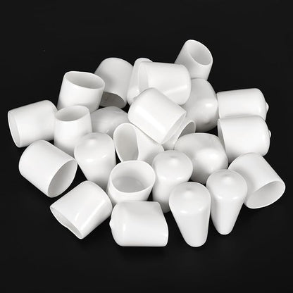 uxcell 20pcs Rubber End Caps 24mm ID Vinyl Round End Cap Cover Screw Thread - Image 4