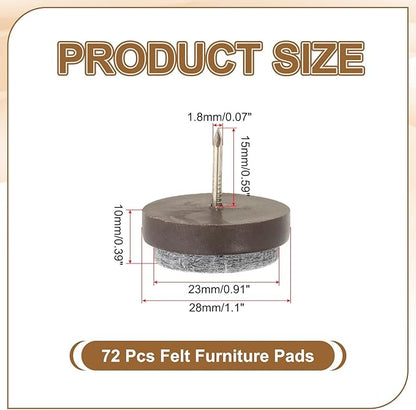 PATIKIL 28 mm Nail-on Felt Pads - Image 2