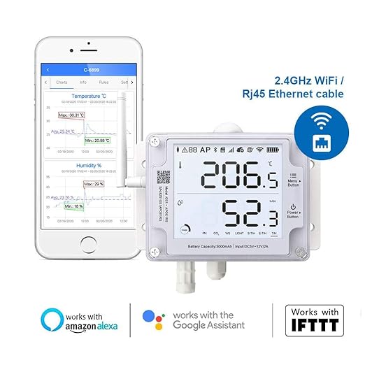 Ubibot Thermometer Hygrometer, Wireless Temperature Data Logger, Remote - Image 6