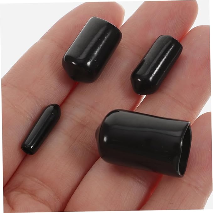 Healifty 80pcs Rubber End Cap Flexible Thread Protectors - Image 4