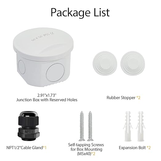 LeMotech Junction Box, Electrical Box IP55 Water Resistant Dustproof ABS - Image 7