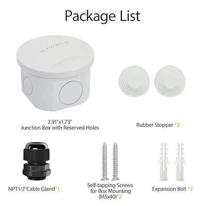 LeMotech Junction Box, Electrical Box IP55 Water Resistant Dustproof ABS - Image 7