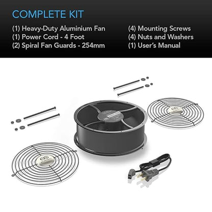 AC Infinity AXIAL 2589, Muffin Fan 10", 120V AC Ø254mm x 89mm High Speed - Image 5