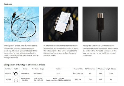 UbiBot Industrial Wireless Remote Temperature Humidity Ambient Light Sensor - Image 5