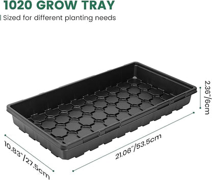 MIXC 10 Pack 1020 Seed Starter Trays, Extra Thick Heavy Duty Trays - Image 2