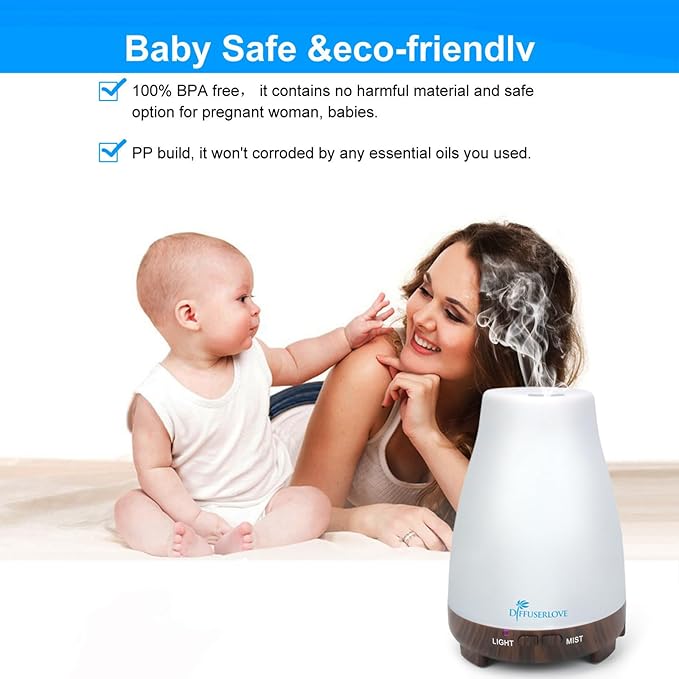 Diffuserlove Essential Oil Diffusers 200ML Remote Control Diffuser Mist - Image 3