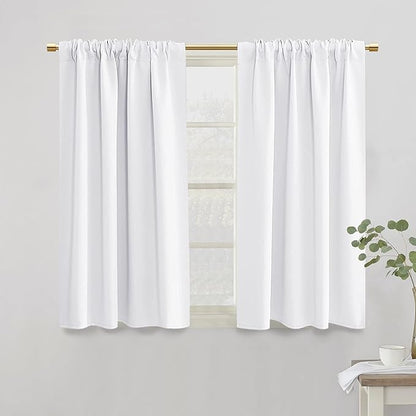 PANELSBURG White Short Curtain Panels by PANELSBURG
