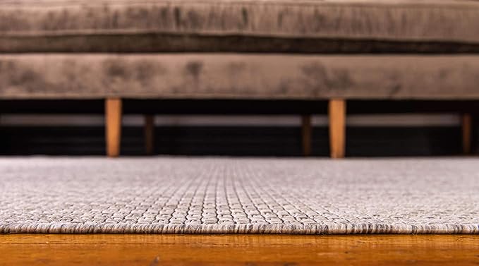 Unique Loom Collection Casual Transitional Solid Heathered Indoor/Outdoor - Image 5