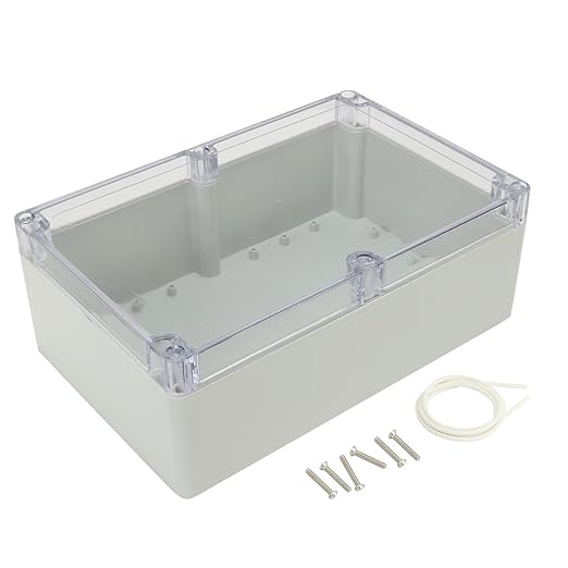 ABS Plastic Junction Box, Dustproof Waterproof IP65 Electrical Enclosure Box by AWCLUB