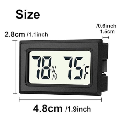 2 Pack Mini Digital Hygrometer Thermometer Gauge, Indoor Outdoor Temperature - Image 4