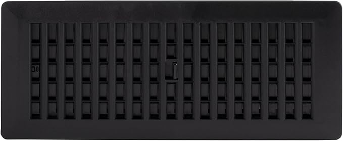 Decor Grates PL412-BLK Louvered Plastic Floor Register, 4x12 Inches, 1 Pack - Image 5