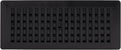 Decor Grates PL412-BLK Louvered Plastic Floor Register, 4x12 Inches, 1 Pack - Image 5