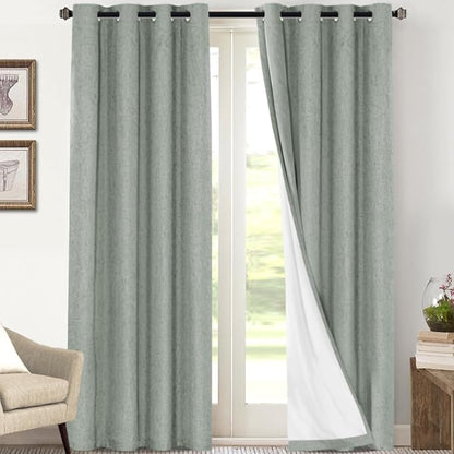 PrinceDeco Blackout Curtains 108 Inches Long 2 Panels Set by PrinceDeco