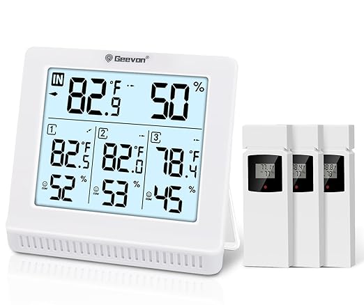 Geevon Indoor Outdoor Thermometer Wireless by GEEVON