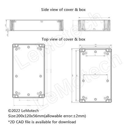 LeMotech Project Box ABS Plastic Junction Box IP65 Waterproof Hobby Box - Image 8