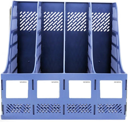 SAYEEC Sturdy Magazine Organizer Folder Desktop 4 Compartment File Holders - Image 3