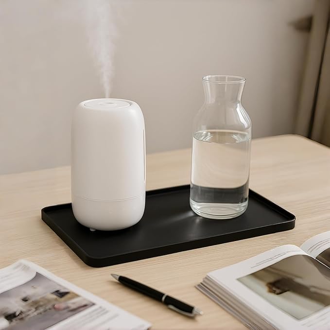Silicone Drip Mat for Humidifiers, 19x19 Square Raised Edge Drips Tray - Image 3