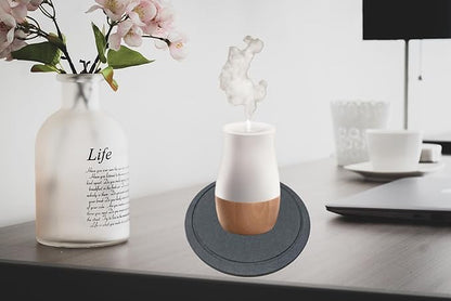 Stone Drying Mat for Mini Humidifiers, Absorbs Water Drips Round Diatomaceous - Image 5