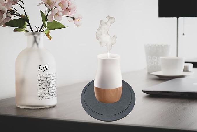Stone Drip Mat for Mini Humidifiers, Absorbs Water Drips and Fast-Drying Base - Image 3