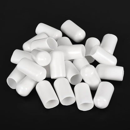 uxcell 20pcs Rubber End Caps 10mm ID Vinyl Round End Cap Cover Screw Thread - Image 4