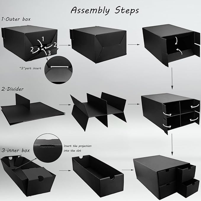 6 Sets Trading Card Storage Boxes, Includes 24-750 CT Boxes & 96 Dividers - Image 4