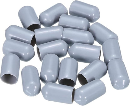 uxcell 20pcs Rubber End Caps 8mm ID Vinyl PVC Round Tube Bolt Cap Cover Screw - Image 4