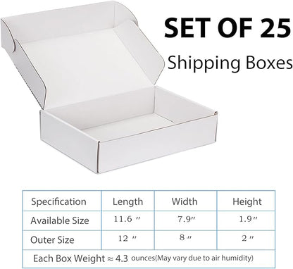 Small Shipping Boxes 12x8x2 Inch - Image 2