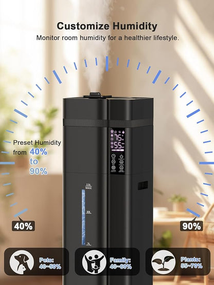 13L/3.4Gal Humidifiers for Bedroom, Ultrasonic Warm & Cool Mist Humidifier - Image 8