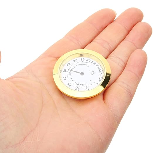 Round Golden Hygrometer for Violin and Guitar Cases - Image 6