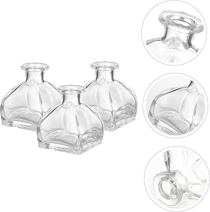 Veemoon Essential Oil Diffuser Bottles Set of 3 Fragrance Release Glass Jars - Image 5