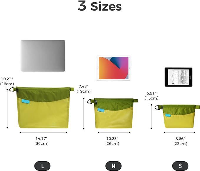 pack all Water-resistant Material Zipper Pouch, Mesh Zipper Bag - Image 8