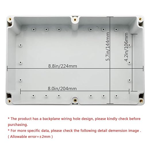 LeMotech ABS Plastic Junction Box Dustproof Waterproof IP65 Electrical - Image 5