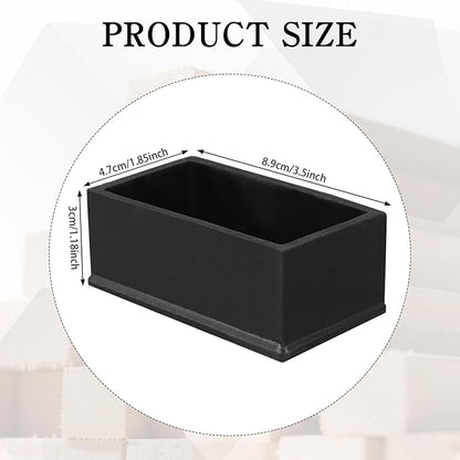 24 Pcs Wood Post End Cap 1.85 x 3.5 inch Waterproof Anti-Friction Black Post - Image 2