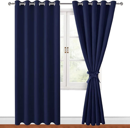 Hiasan Blackout Curtains for Bedroom, 60 x 84 Inches Long by Hiasan