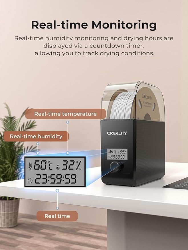 Creality Filament Dryer Box Pro, Upgraded 360° Heating - Image 6