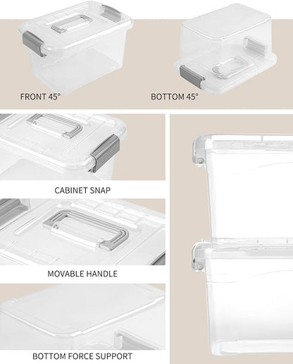 Plastic Storage Bins 7 Quart-Storage Organizer Bins - Image 3