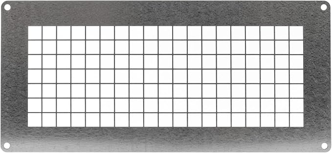 Repa Market 10" x 5" Inch Galvanized Steel Rectangular Crawl Space Vent Grid by RepaMarket