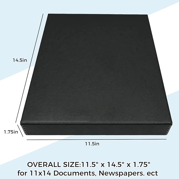 Golden State Art, Archival Folio Storage Box 11x14, Clamshell Design - Image 2