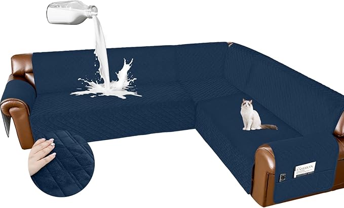 Arfntevss Waterproof Sectional Couch Covers L Shape Washable Velvet Sofa Cover by Arfntevss