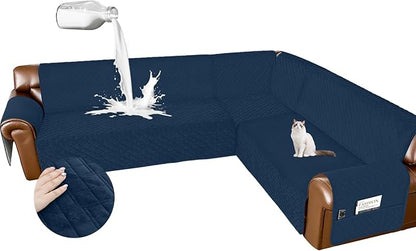 Arfntevss Waterproof Sectional Couch Covers L Shape Washable Velvet Sofa Cover by Arfntevss