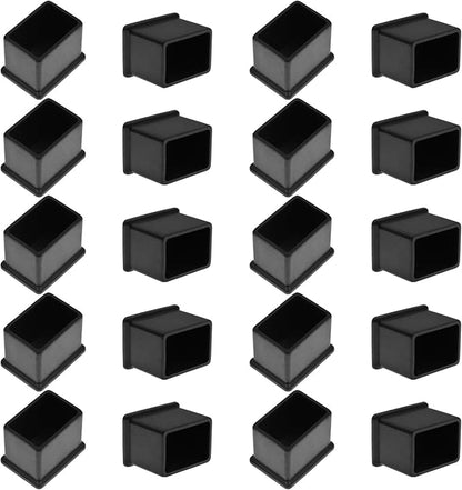 20Pcs Rectangle Rubber Furniture Leg Caps by Bonsicoky