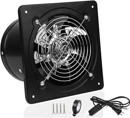 6 inch Exhaust Fan Metal Iron Ventilation Extractor, Silence by ACEDUROBLA