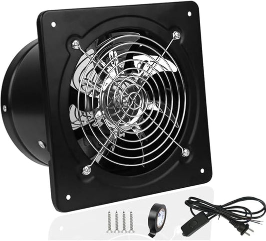 6 inch Exhaust Fan Metal Iron Ventilation Extractor, Silence by ACEDUROBLA