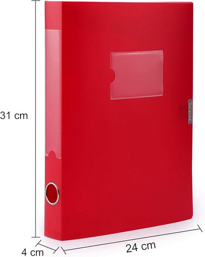 HUA JIE A4 Storage File Boxes Plastic Archives Cases - Image 3
