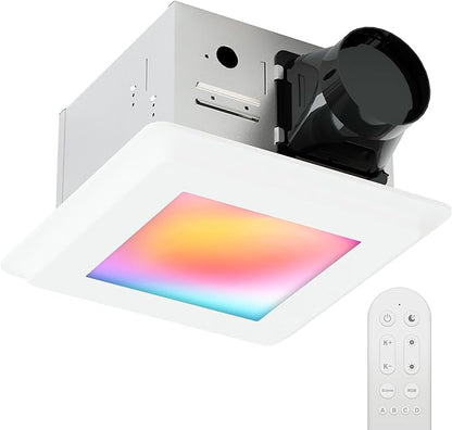 Smart Bathroom Exhaust Fan: 100CFM Bath Fan by JULLISON