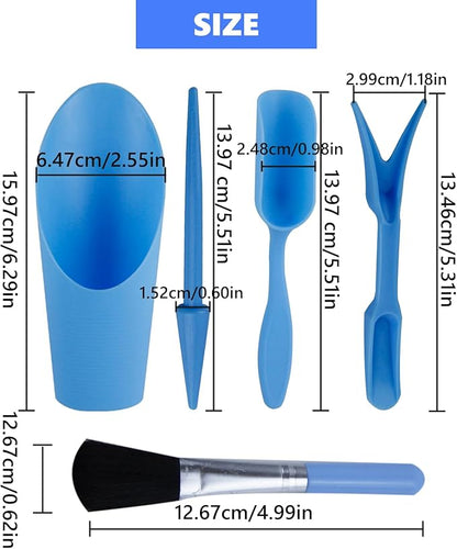 5 Pcs Mini Garden Tool Set Hand Tools Succulent Tools Transplanting Tools Set - Image 2