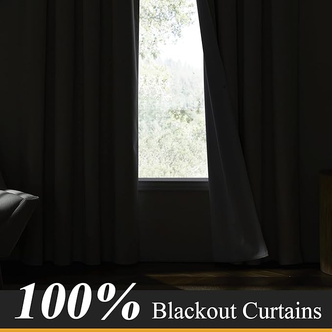 RYB HOME Natural Linen Blended Curtains - Image 3