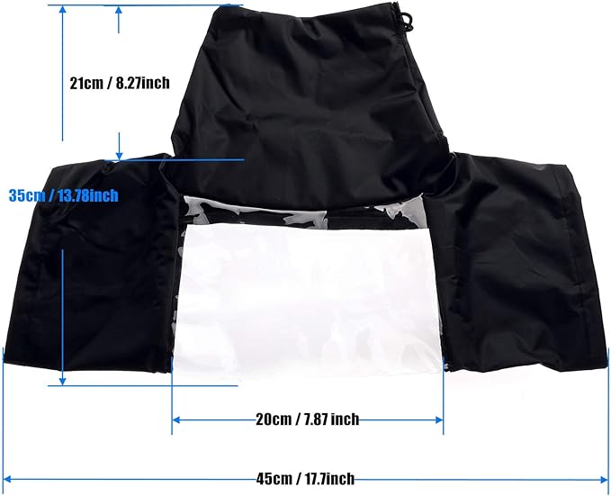 WANBY Waterproof Camera Rain Cover Professional Soft Black Camera Rain Covers - Image 3