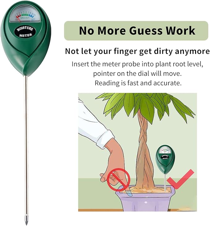 Soil Moisture Meter, 2 Pack Plant Water Meter Soil Meter Moisture Sensor - Image 4